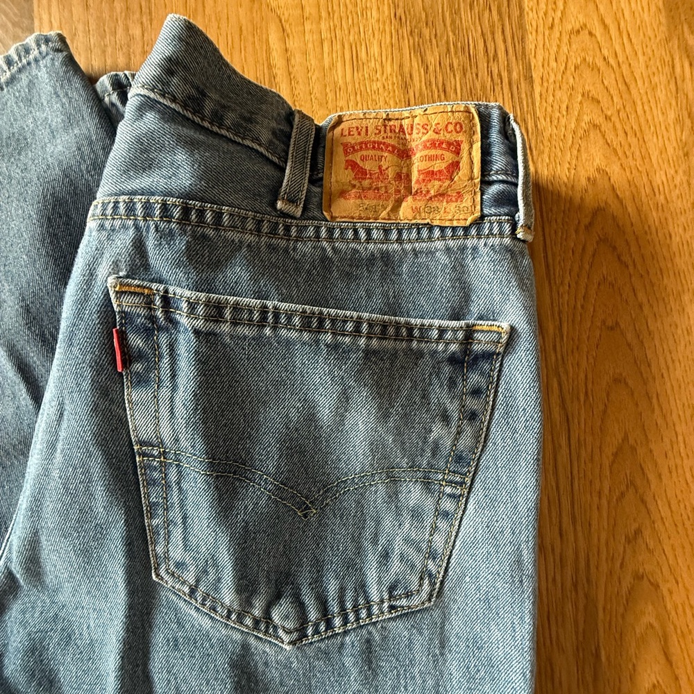 Levi's 541 Classic Blue Jeans with Signature Patch - Men's Size 38 x 30